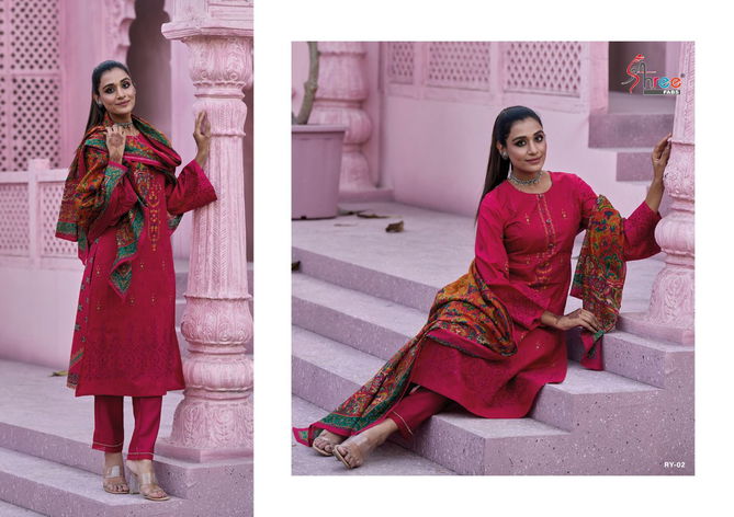 Riwayat Vol 1 By Shree Fab Ry-01 To Ry-06 Series Pakistani Suits Catalog 